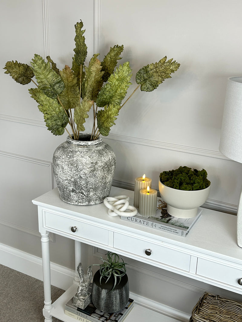 Chunky stone rustic vase