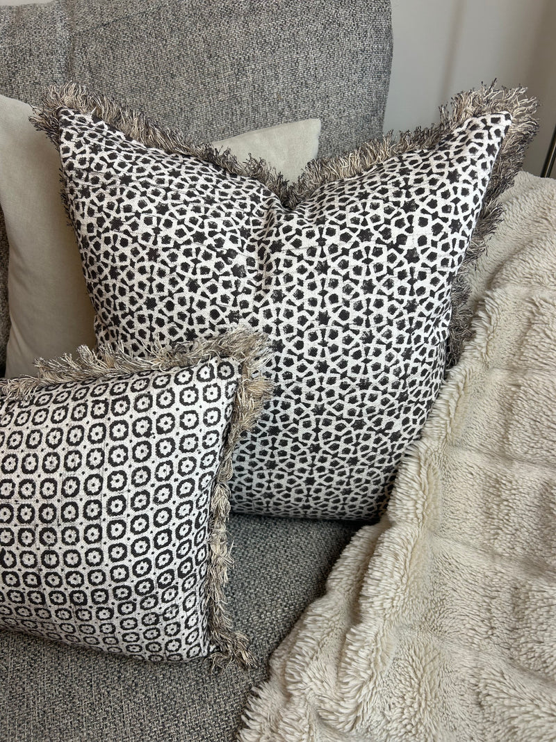 Taupe champagne textured Bingham cushion 45cm