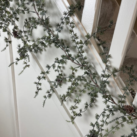 Thick Pine cone full long hanging garland 180cm