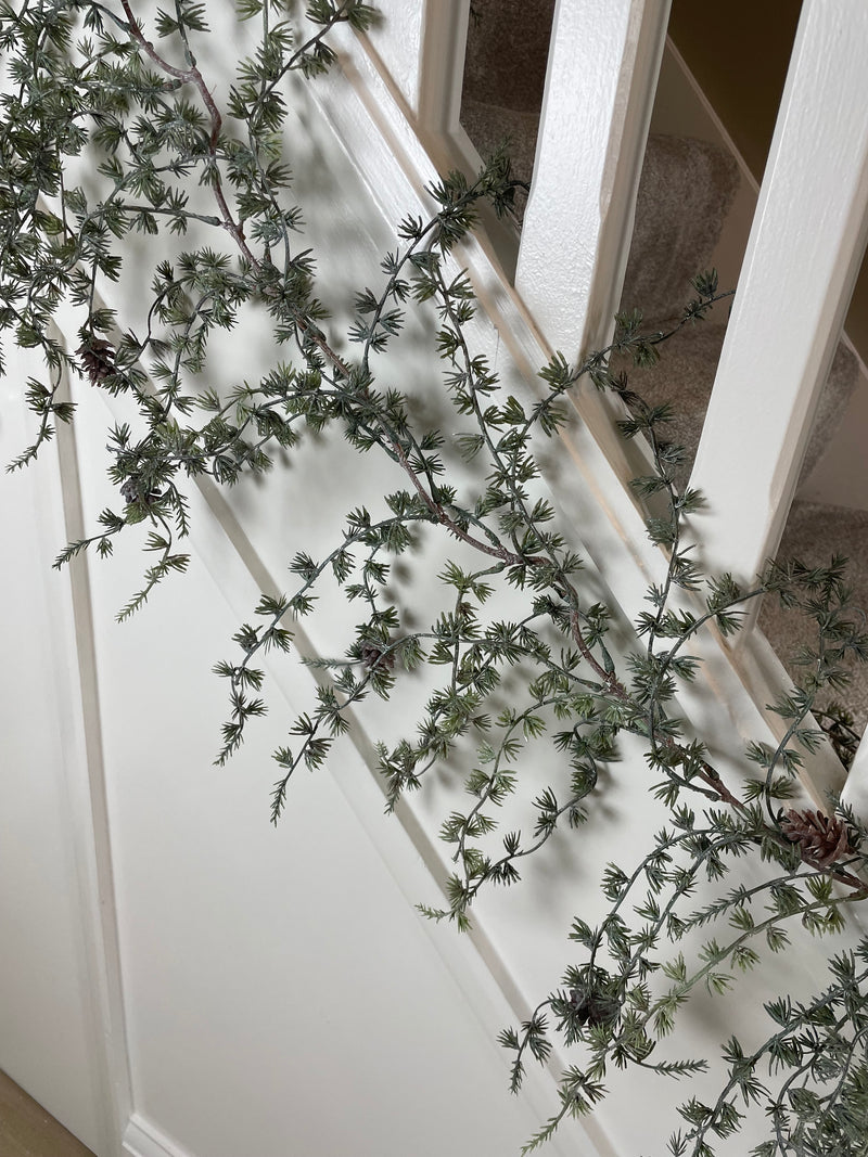 Thick Pine cone full long hanging garland 180cm