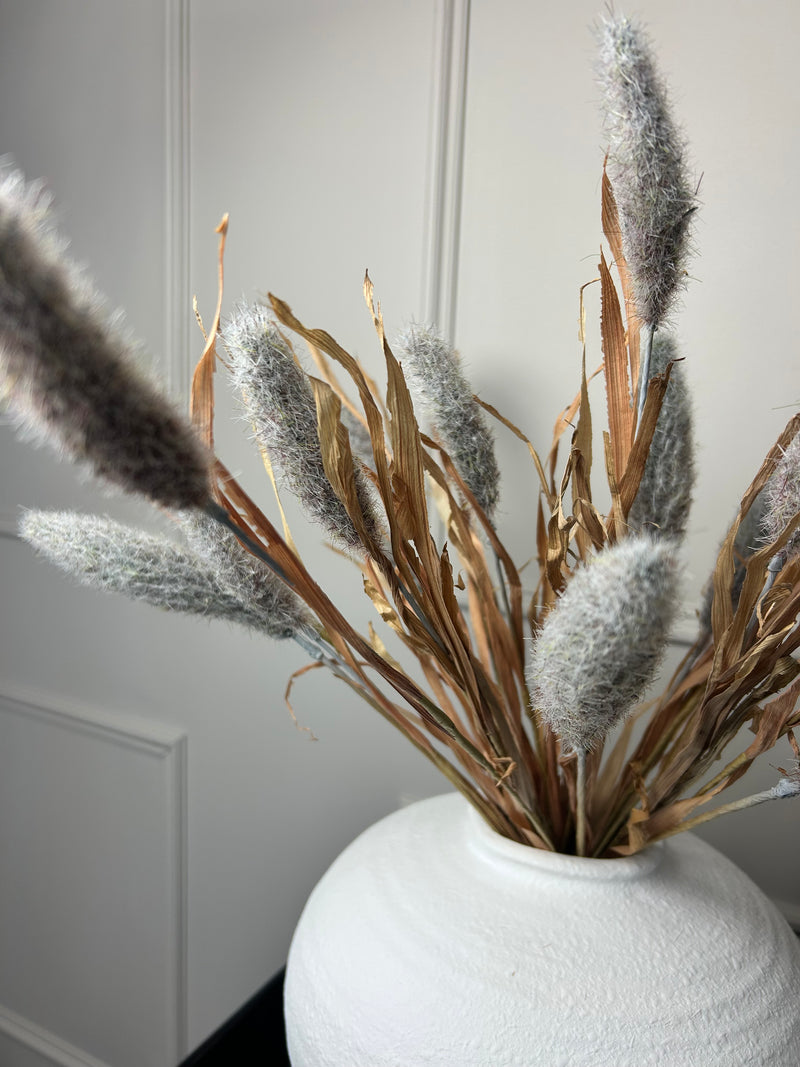 Bunny tail reed spray grey 60cm