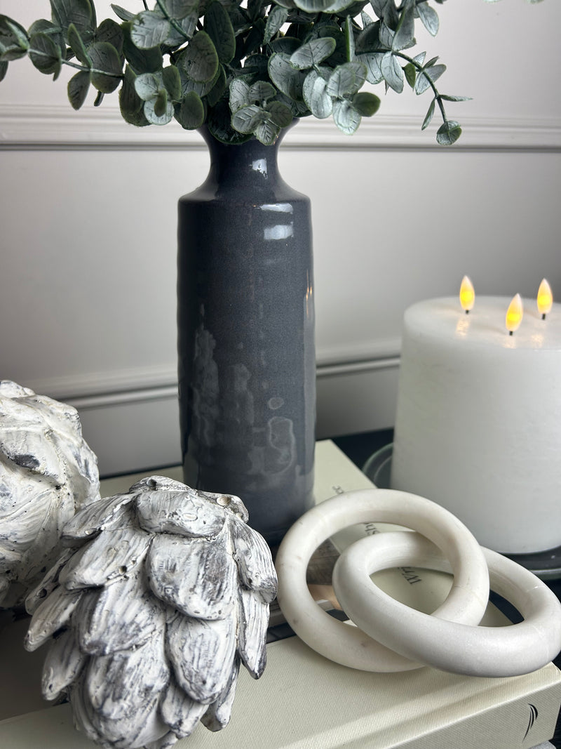 Reactive Glaze Blue Bottle Vase
