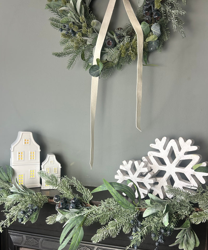 Blueberry and foliage garland 150cm