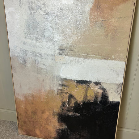 Textured Pallet of Rich Tones Large framed Canvas
