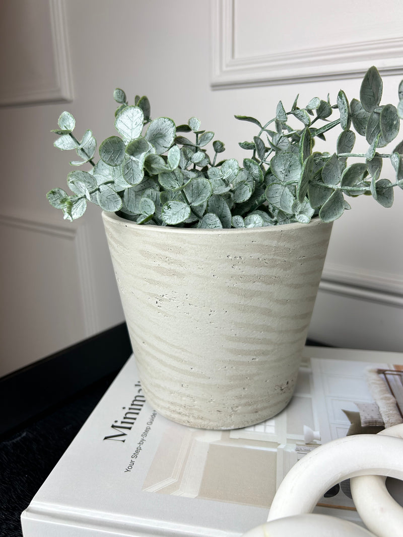 Cement Stratton Stone Plant Pot