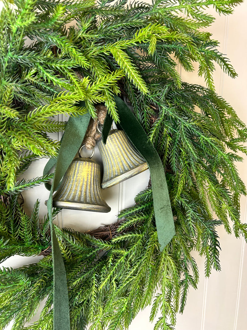 Real touch feel Norfolk pine wreath 50cm
