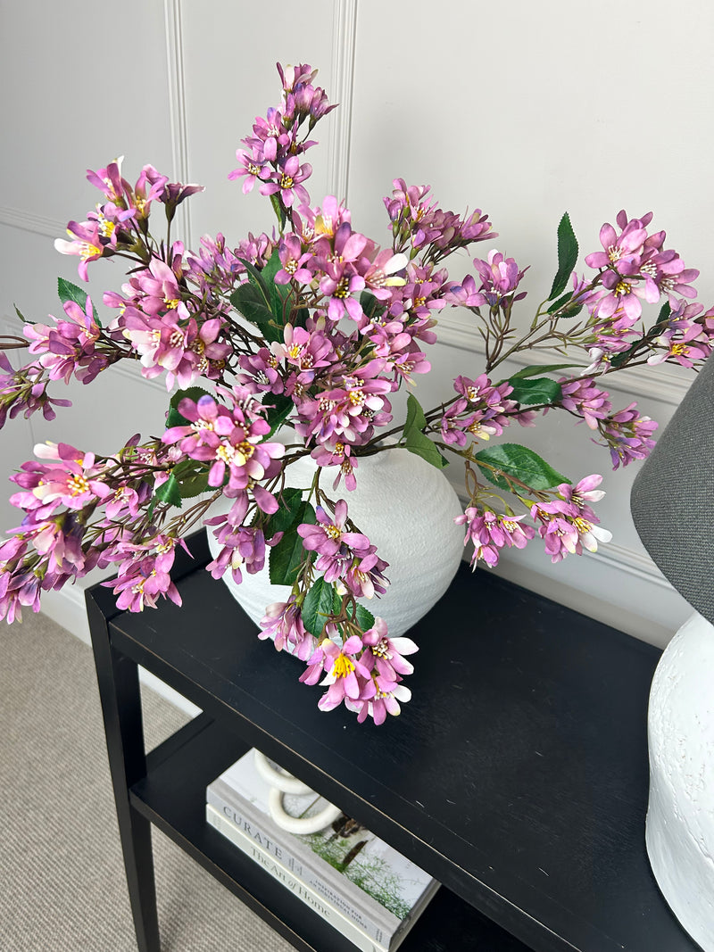 Lilac purple spring blossom stem spray 70cm