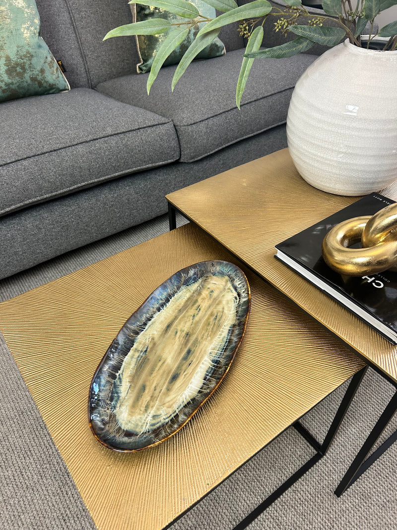Ocean Glaze Oval Plate dish