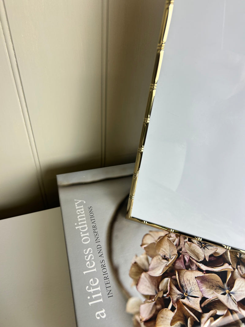 Bamboo Effect Gold Photo Frame 5x7
