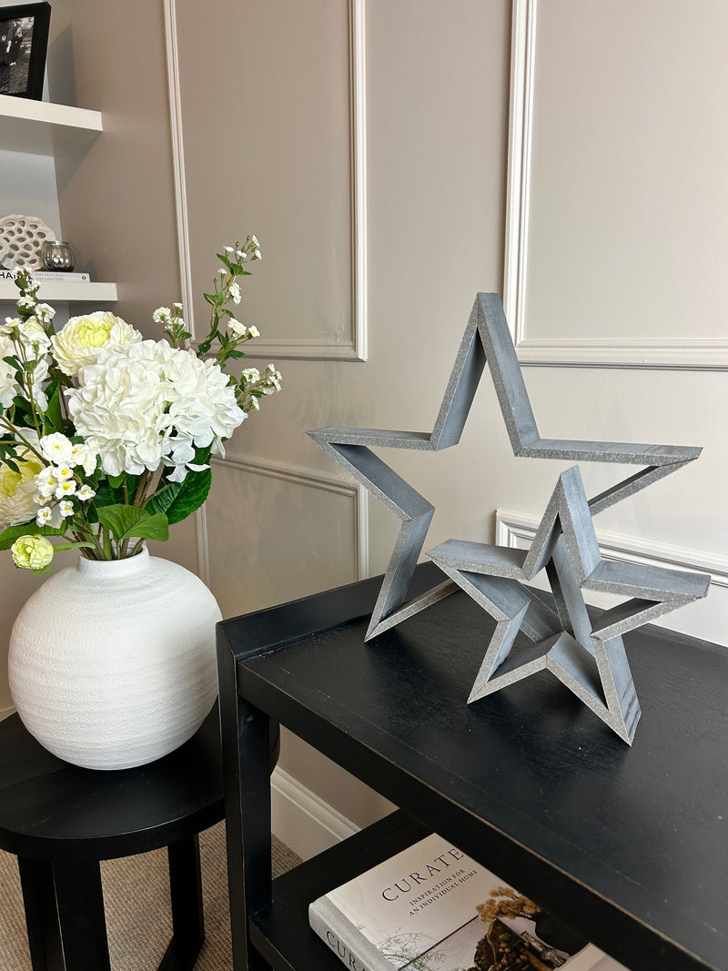 Grey chunky stars