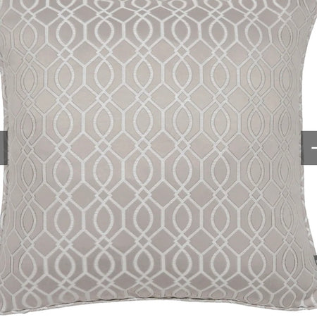 Taupe Skyscraper Geometric Cushion 43cm x 43cm