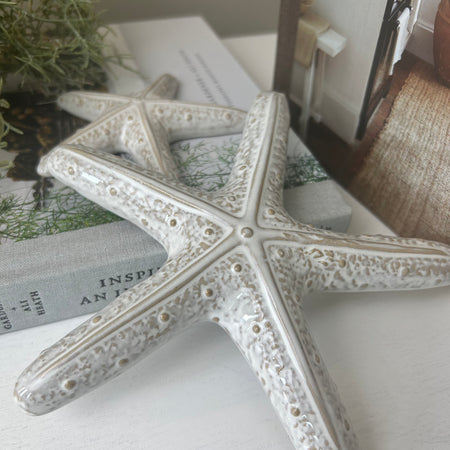 Ceramic star fish ornament 2 sizes