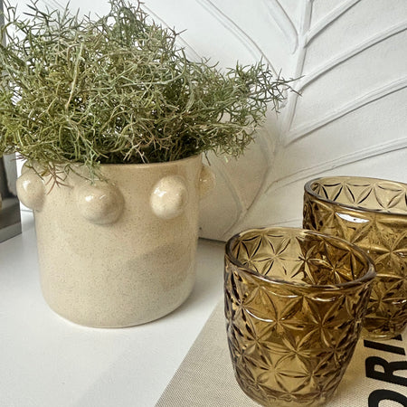 Bottle cream plant pot 16.5cm