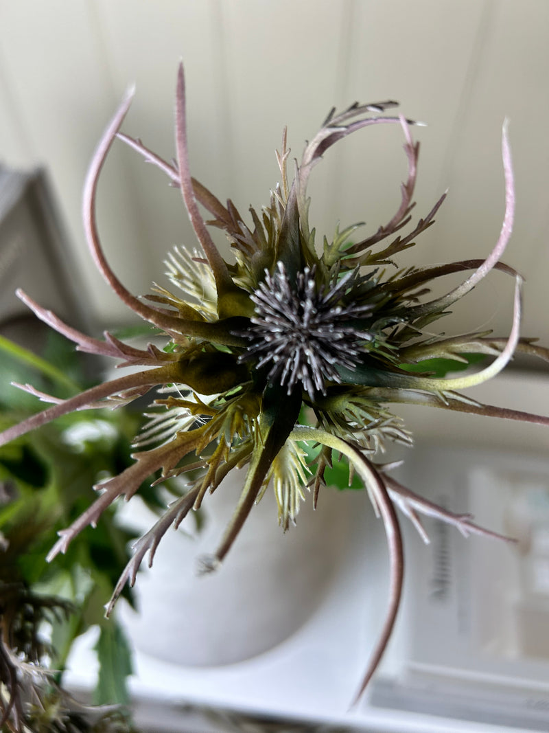 Purple thistle stem 62cm