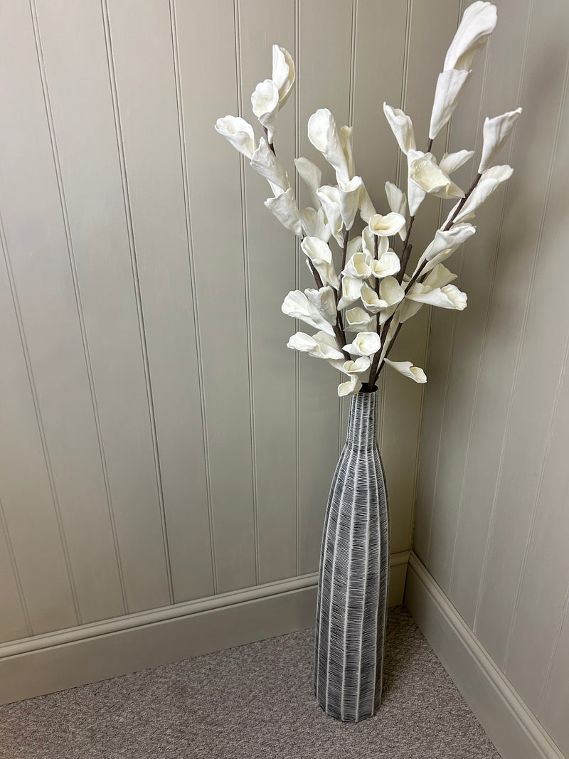 White large tall multi stem branch 117cm