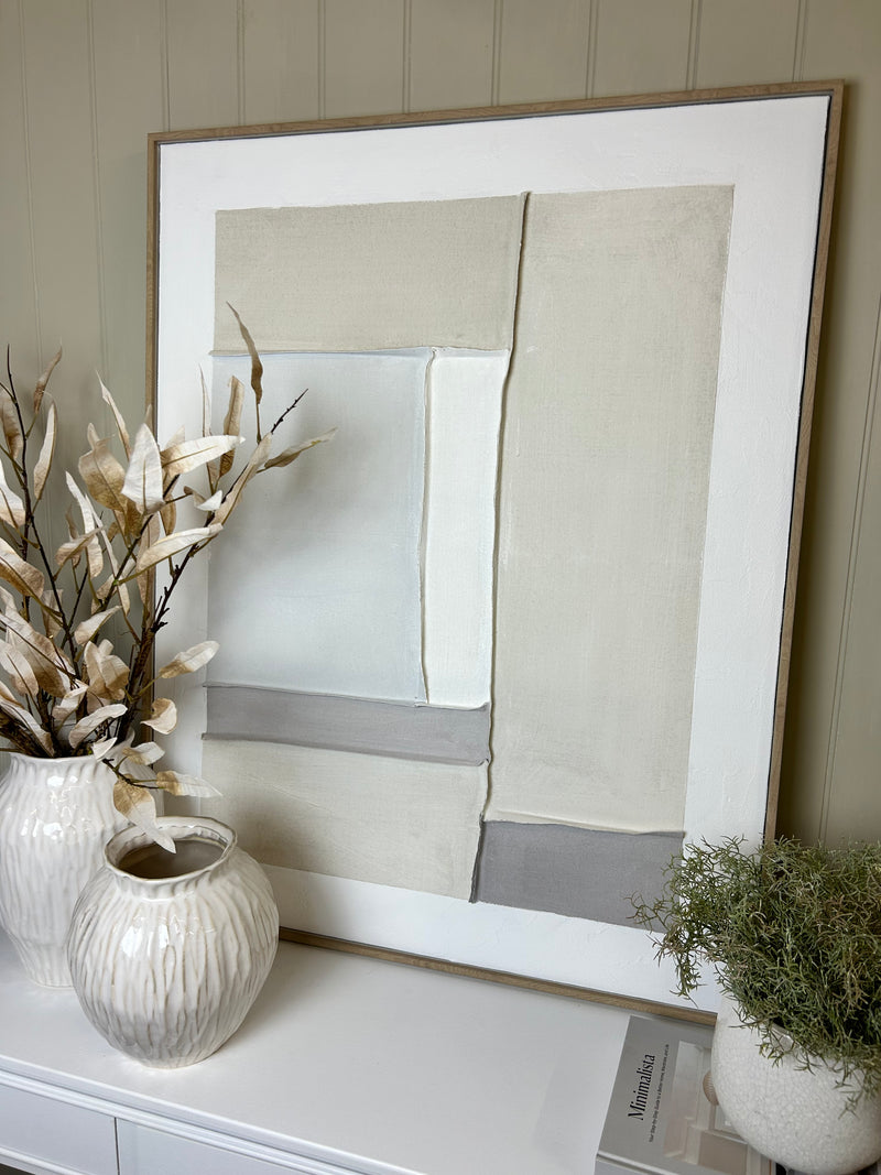 Hand finished neural abstract framed art 2 styles