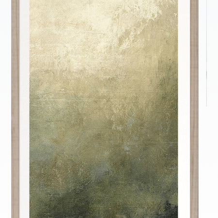 Pair of ash framed prints Mossy Forest by Suzanne Nicoll 48x24 each set 2 premium