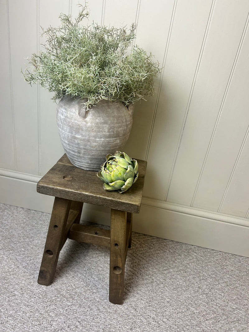 Chunky wooden rustic stool bench 2 sizes