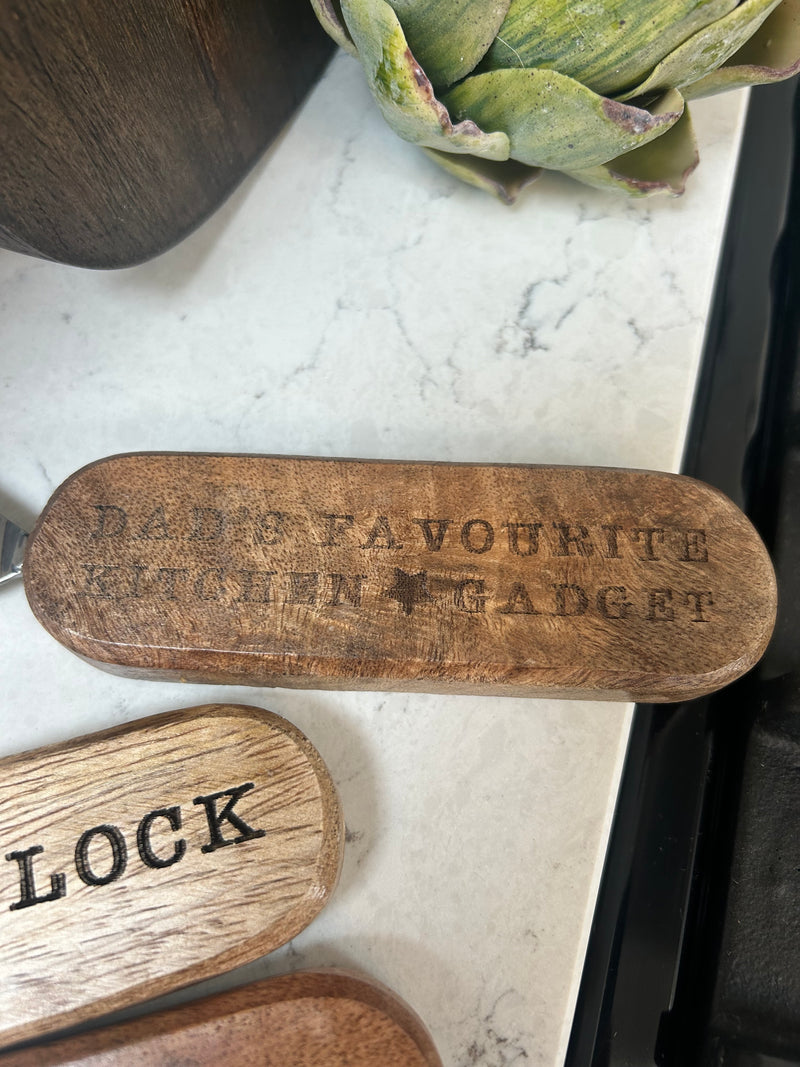 Wooden bottle opener gift 3 styles