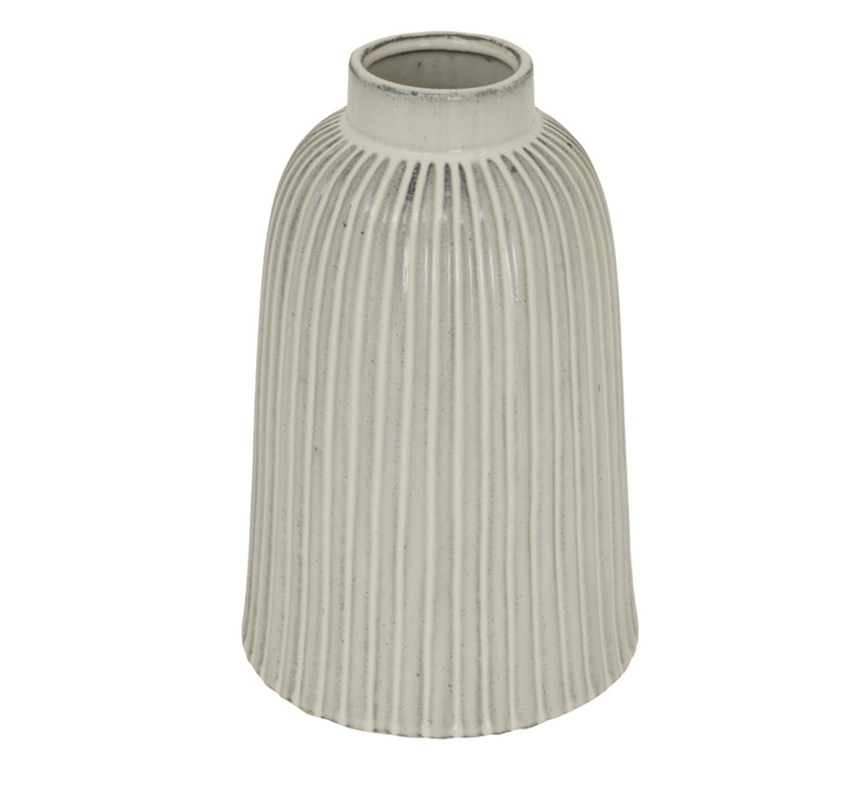Ribbed bottle neck vase 2 sizes