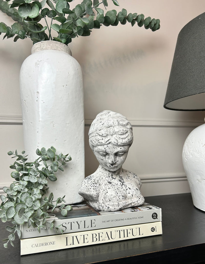 Aged Stone Female Bust