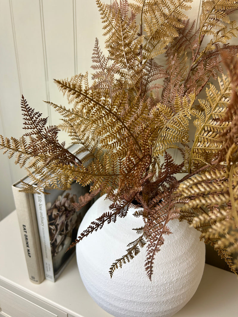 Auburn bracken fern stem bunch spray 90cm