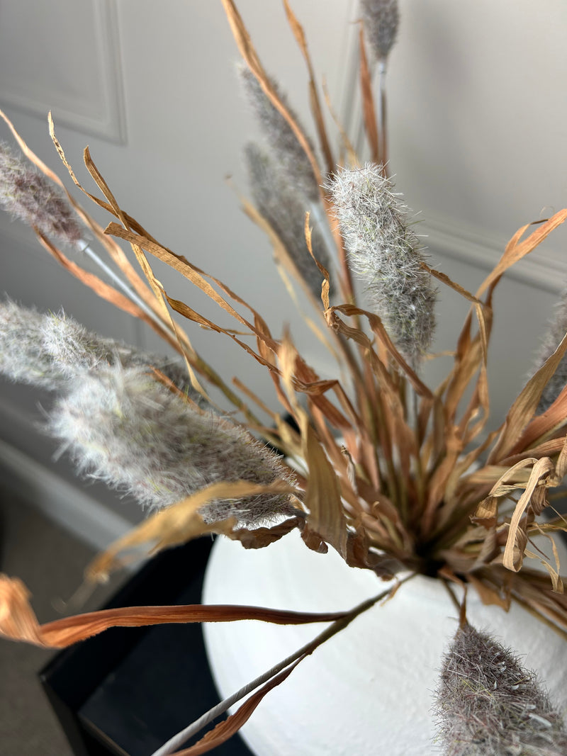 Bunny tail reed spray grey 60cm