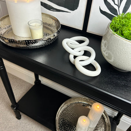 Silver hammered tray 2 sizes