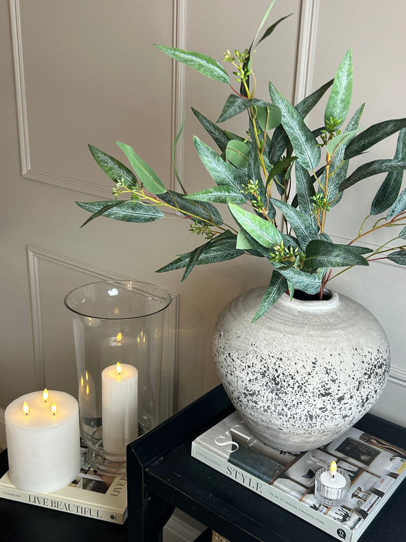 Regolla stone look teardrop shaped vase