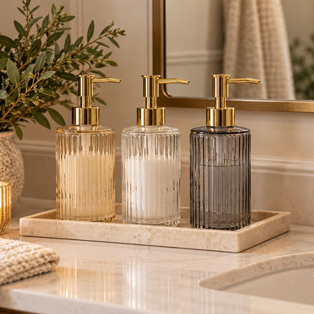 Gold soap dispenser pump 3 colours
