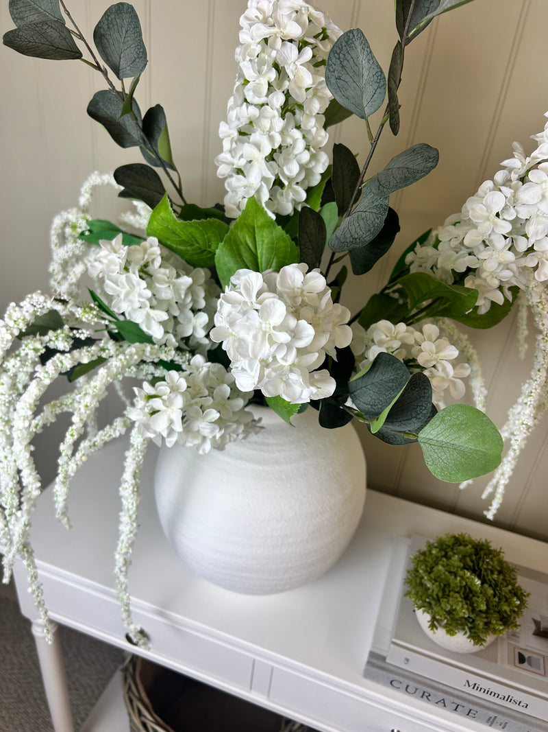 Tall amaranthus trailing stem bunch 115cm white