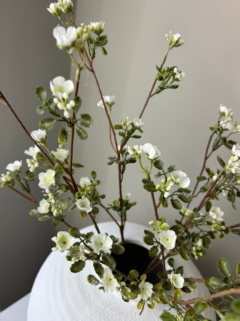 White wax flower stem 65cm