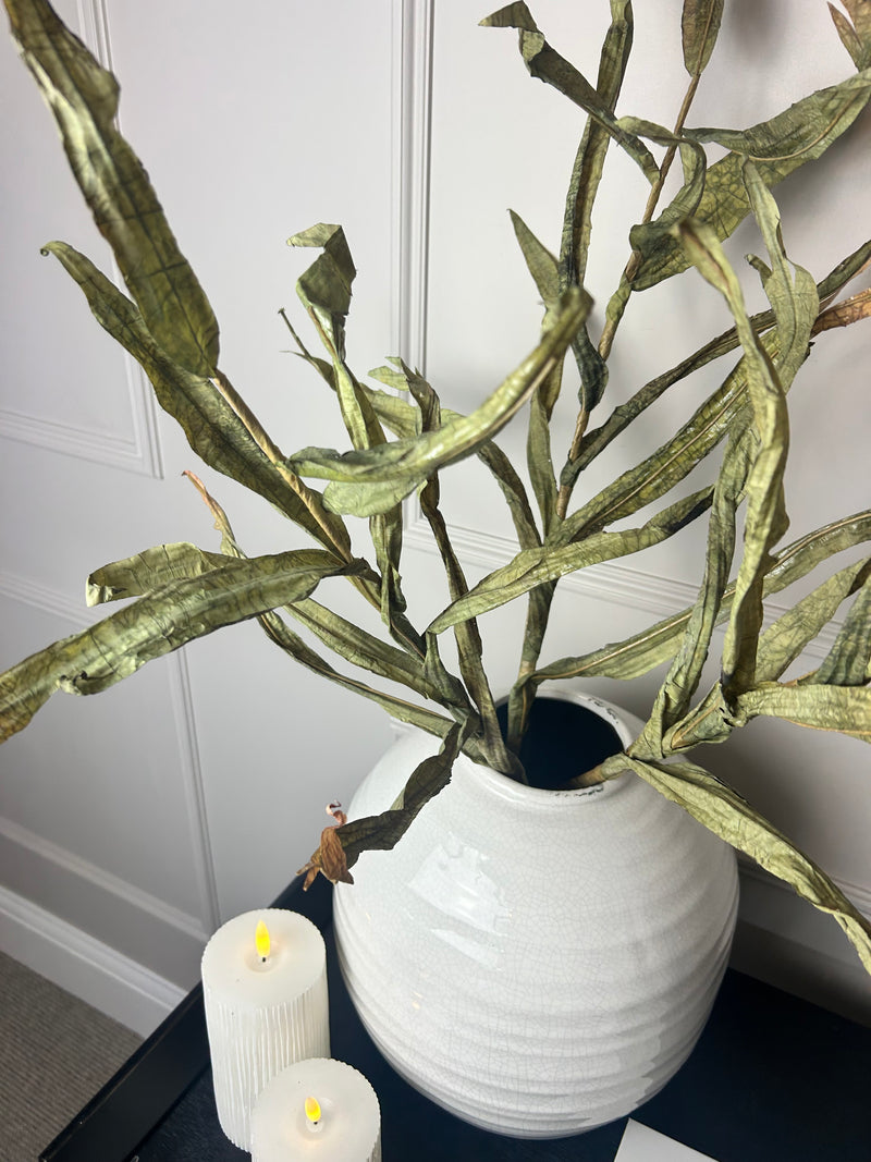 Tall green reed stem 102cm
