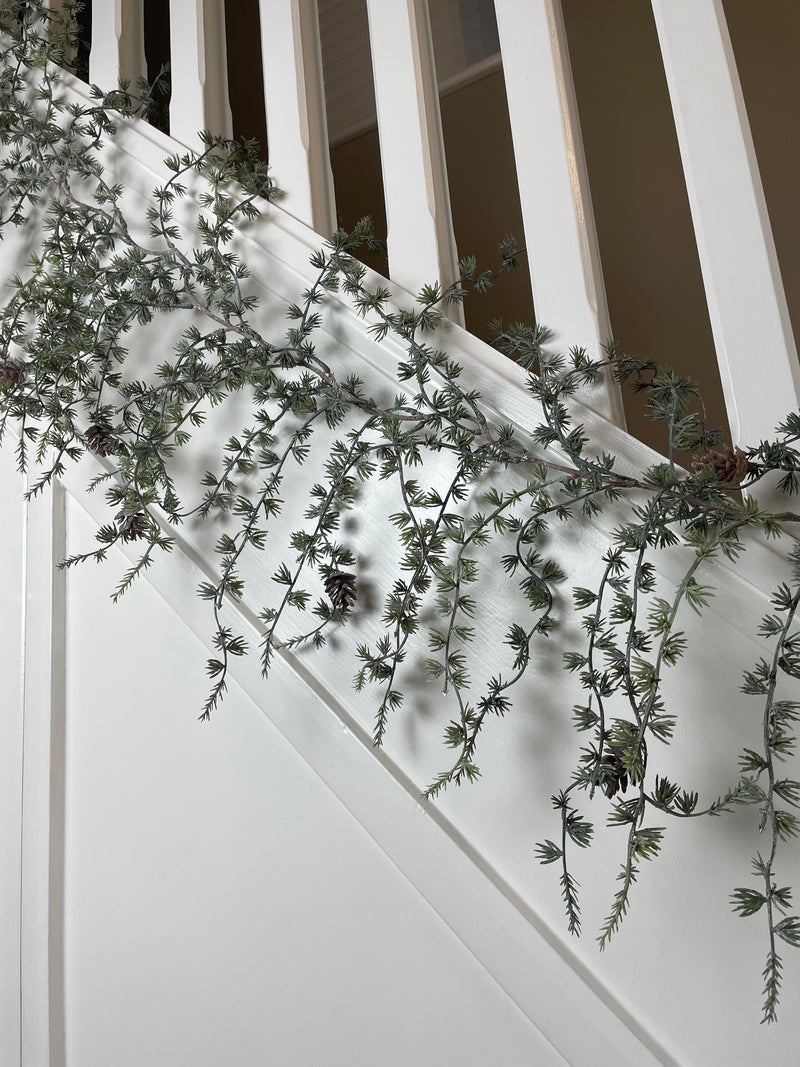 Thick Pine cone full long hanging garland 180cm