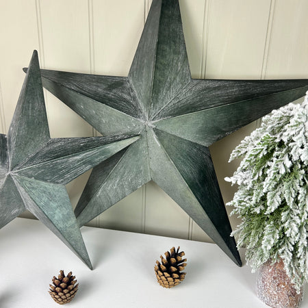 Natural Grey Metal Barn Star, 3 Sizes