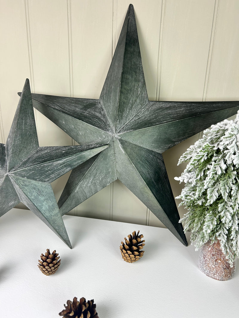 Natural Grey Metal Barn Star, 3 Sizes