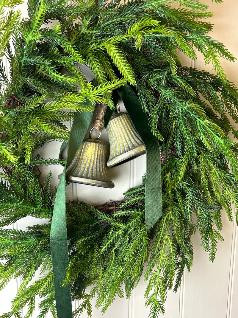 Real touch feel Norfolk pine wreath 50cm