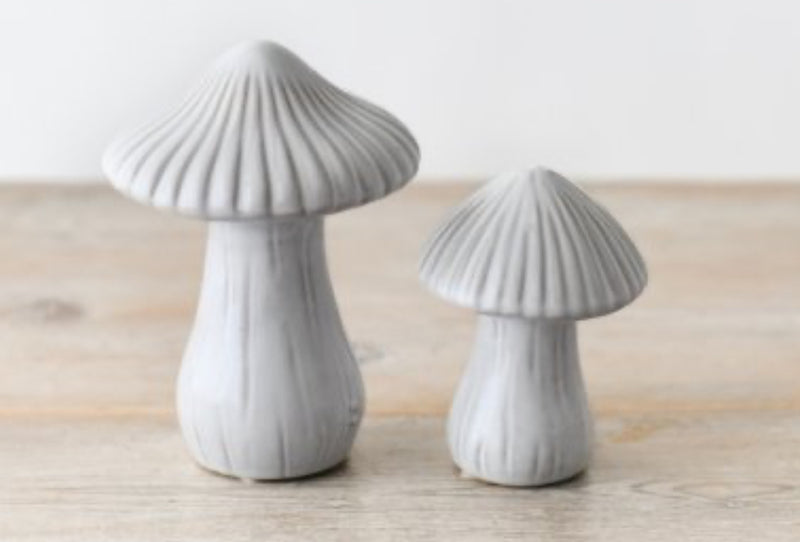 Reactive glaze mushroom ornament 2 sizes