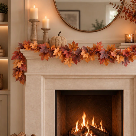 Autumn maple leaf garland 170cm