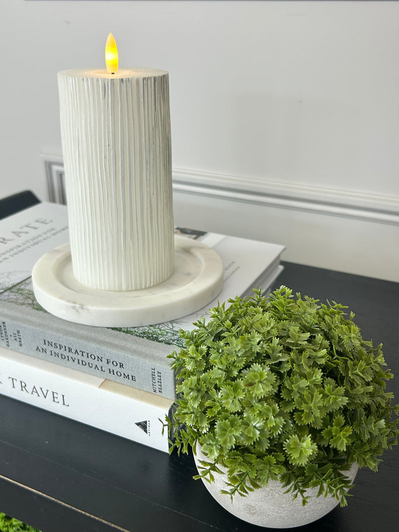 Marble Candle Plate