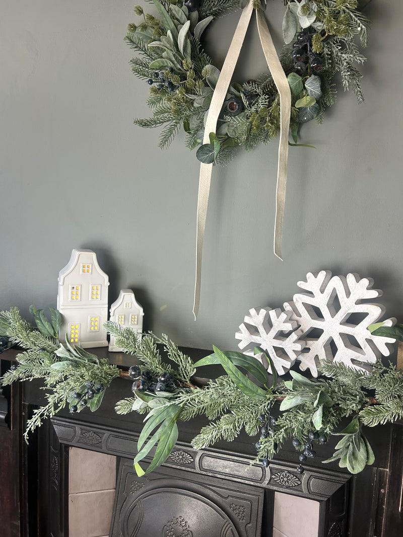 Blueberry and foliage garland 150cm