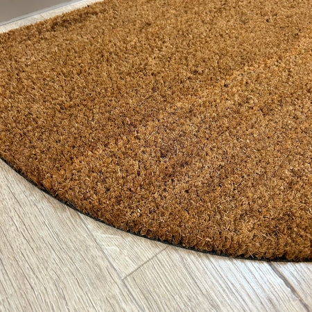 Half moon door mat rug coir 75cm by 45cm