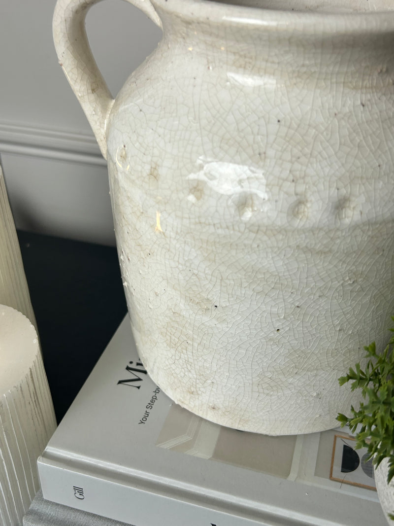 Urn Style Double Handled Vase jar utensils