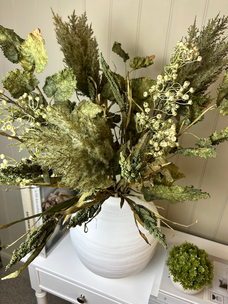 Green Feathered pampas astilbe stem 85cm