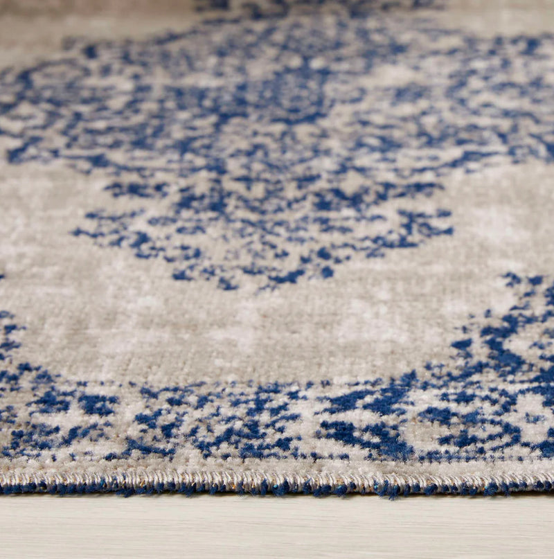 Navy blue rug runner mat 80x150