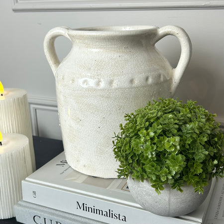 Urn Style Double Handled Vase jar utensils