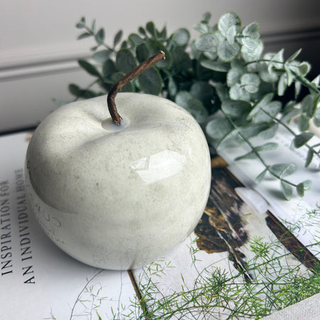 Two Tone speckled Ceramic Apple