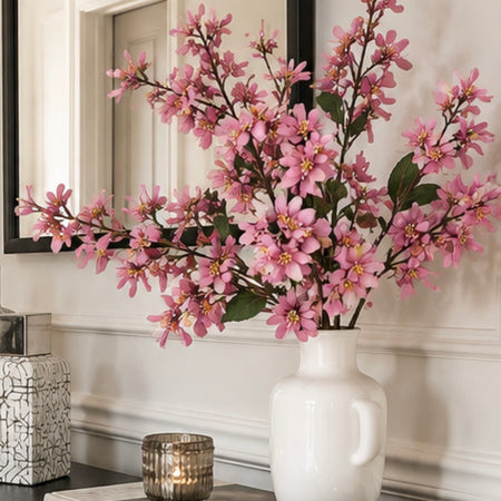 Lilac purple spring blossom stem spray 70cm