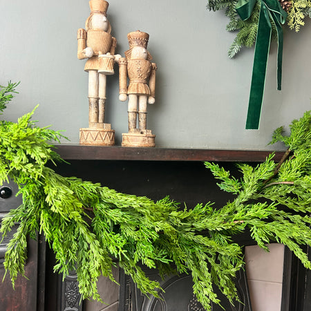 Real touch cedar full realistic pine garland long 200cm