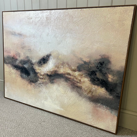 Moody Abstract dark frames canvas hand finished art 140x100cm